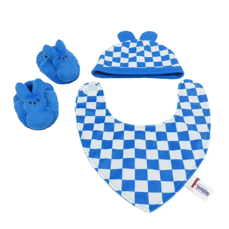 PEEPS® Bunny 3-Piece Baby Gift Set with Hat, Bib, and Booties—Blue | Walmart (US)