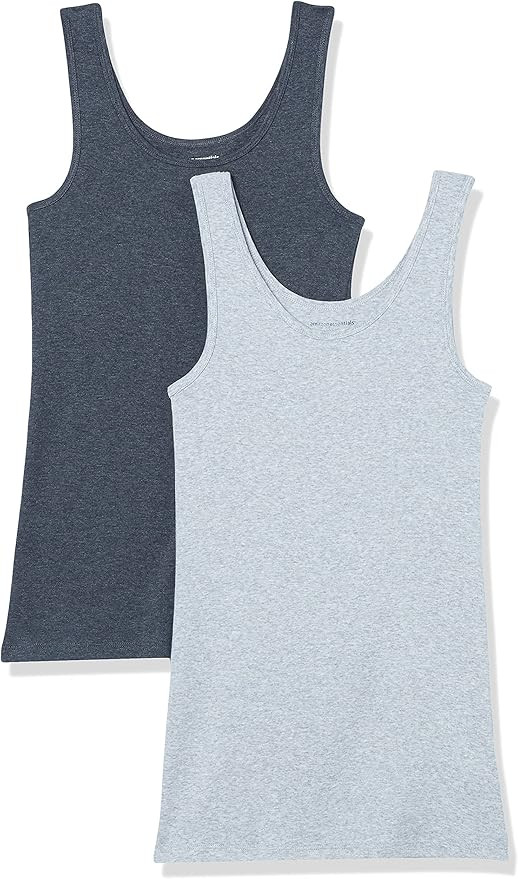 Amazon Essentials Women's Slim-Fit Tank, Pack of 2 | Amazon (US)