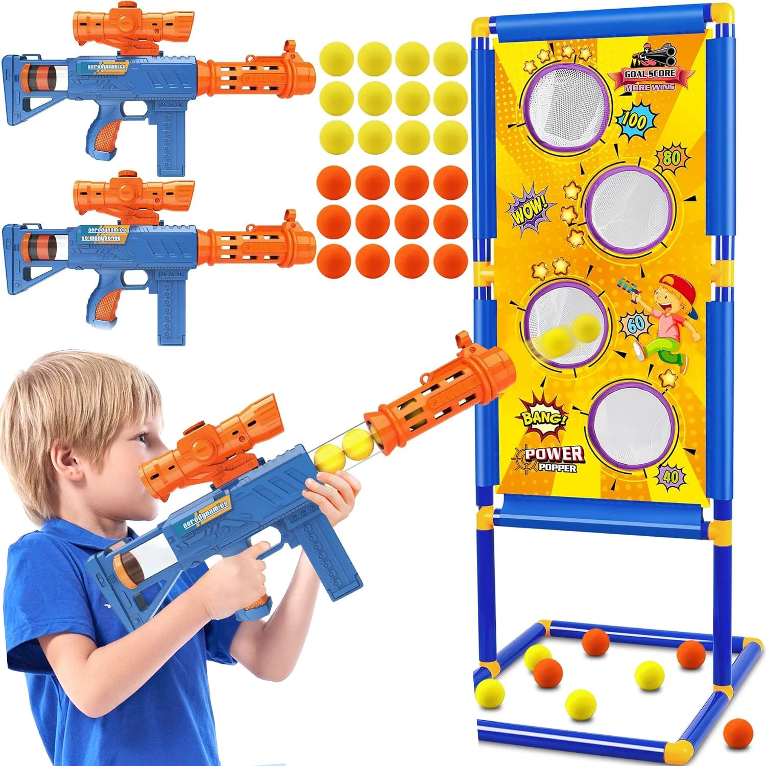 BEEPRINCESS Shooting Game Toy for Age 6, 7, 8, 9, 10+ Years Old Kids Boys - 2 Pack Air Toy Guns &... | Walmart (US)