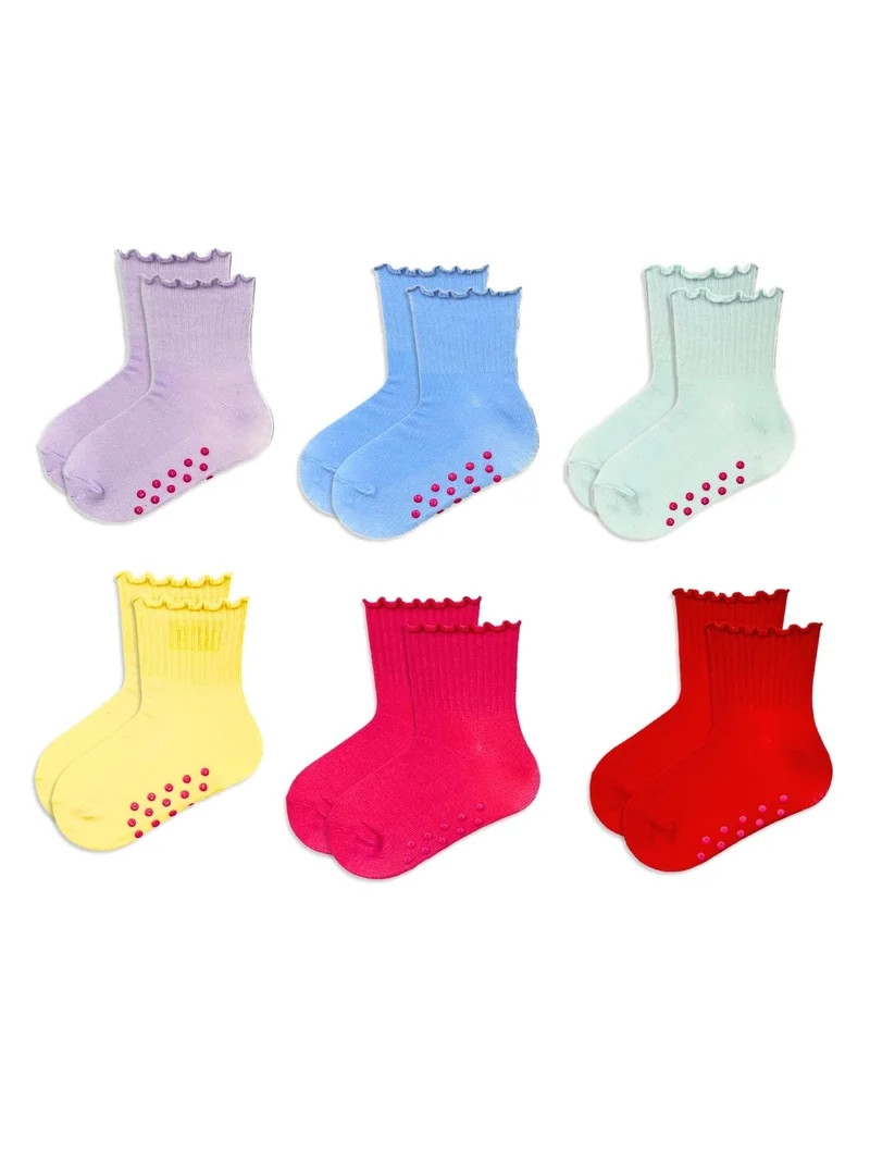 Wonder Nation Baby and Toddler Mid-Crew Socks, 6-Pack, Sizes 0M-5T | Walmart (US)