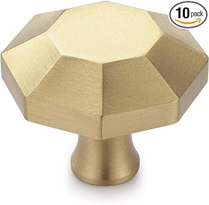 IVAILEX 10PCS 1.3" Gold Knobs, Gold Cabinet Knobs, Brass Cabinet Knobs, Knobs for Cabinets and Dr... | Amazon (US)