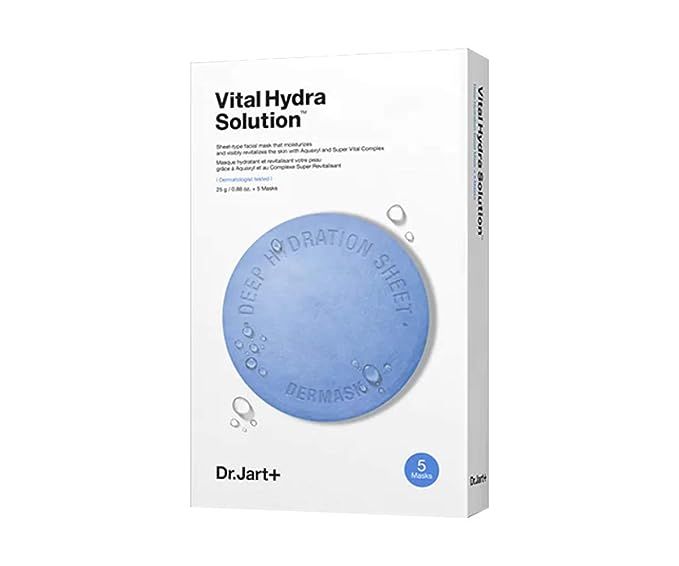 Dr.Jart+ Vital Hydra Solution Deep Hydration Mask Sheet 25g (0.9oz.) 5ea Set | Amazon (US)