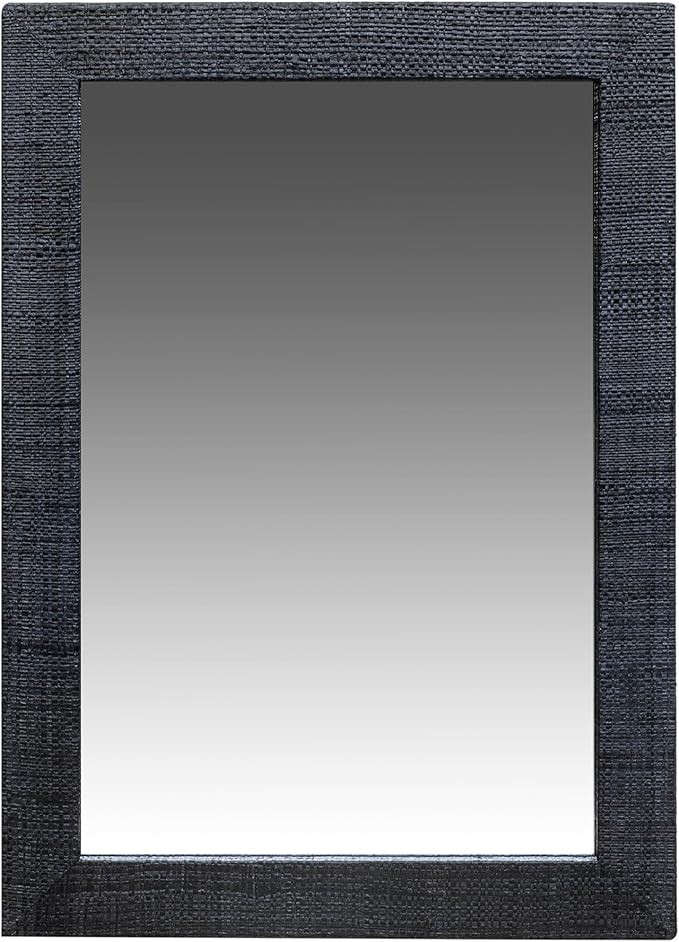 East at Main Indigo Road by Egypt Sherrod Gia Raffia Mirror (Dark Navy Blue) | Amazon (US)