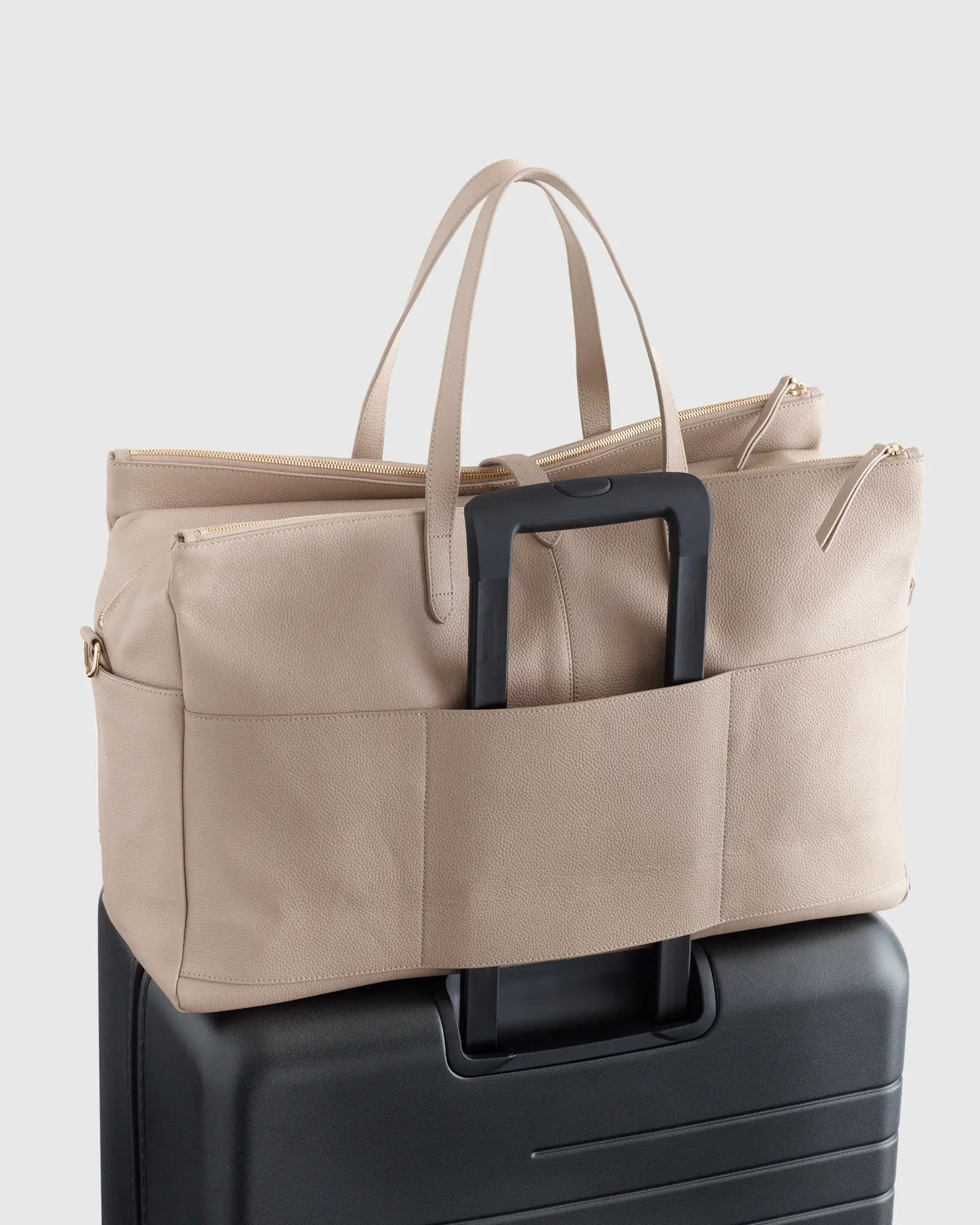 Italian Leather Triple Compartment Weekender | Quince