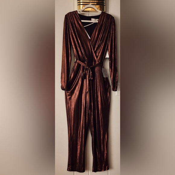 Gorgeous Lexi Metallic Jumpsuit | Poshmark
