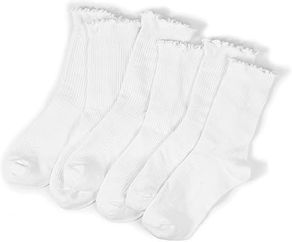 BomKinta Ruffle Socks for Women - Lightweight Thin Cuff Frilly Sock - Cute Casual Ankle Socks | Amazon (CA)