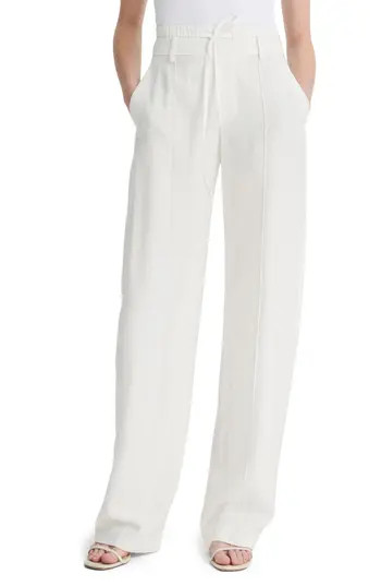 Vince Double Waist Drawstring Pants in Off White at Nordstrom Rack, Size 12 | Nordstrom Rack