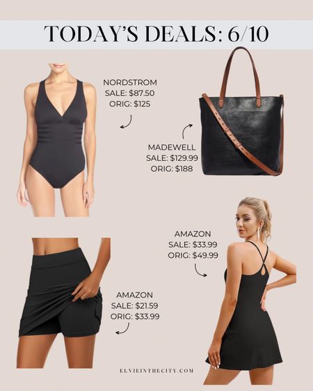 Today’s deals include a La Blanca one piece bathing suit, an athletic skirt, a Madewell leather tote bag, and an athletic dress. 

Ootd, Amazon fashion, deal of the day, look for less, fashion over 40, workout outfit, resort wear 

#LTKstyletip #LTKmens #LTKfindsunder50