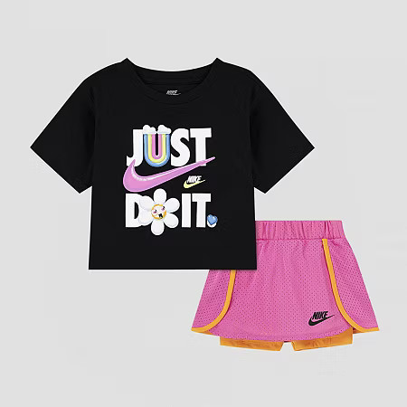 Nike Toddler Girls 2-pc. Short Set, 4t, Pink | JCPenney