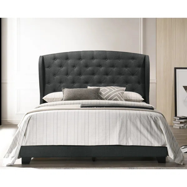 Rhode Tufted Upholstered Low Profile Standard Bed | Wayfair North America