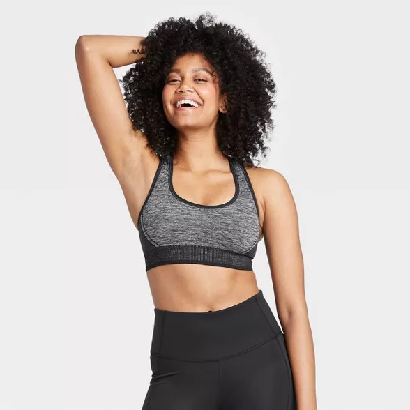 Women's Medium Support Seamless Racerback Bra - All in Motion™ | Target
