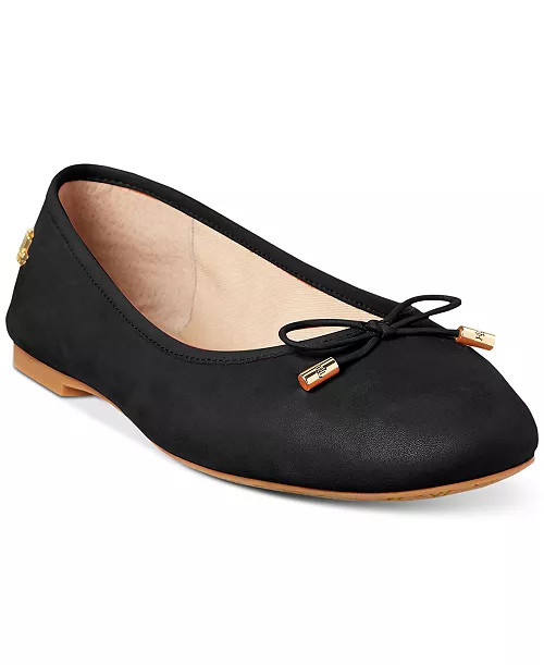 Women's Jayna Nappa Leather Flats | Macy's