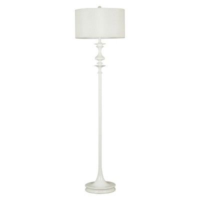 3-way Gloss Finish Claiborne Floor Lamp White - Kenroy Home | Target