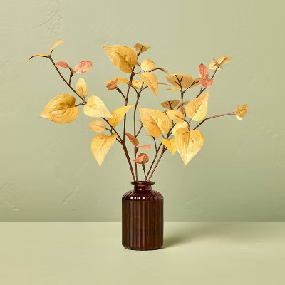 11" Golden Dogwood Artificial Fall Arrangement - Hearth & Hand™ with Magnolia | Target