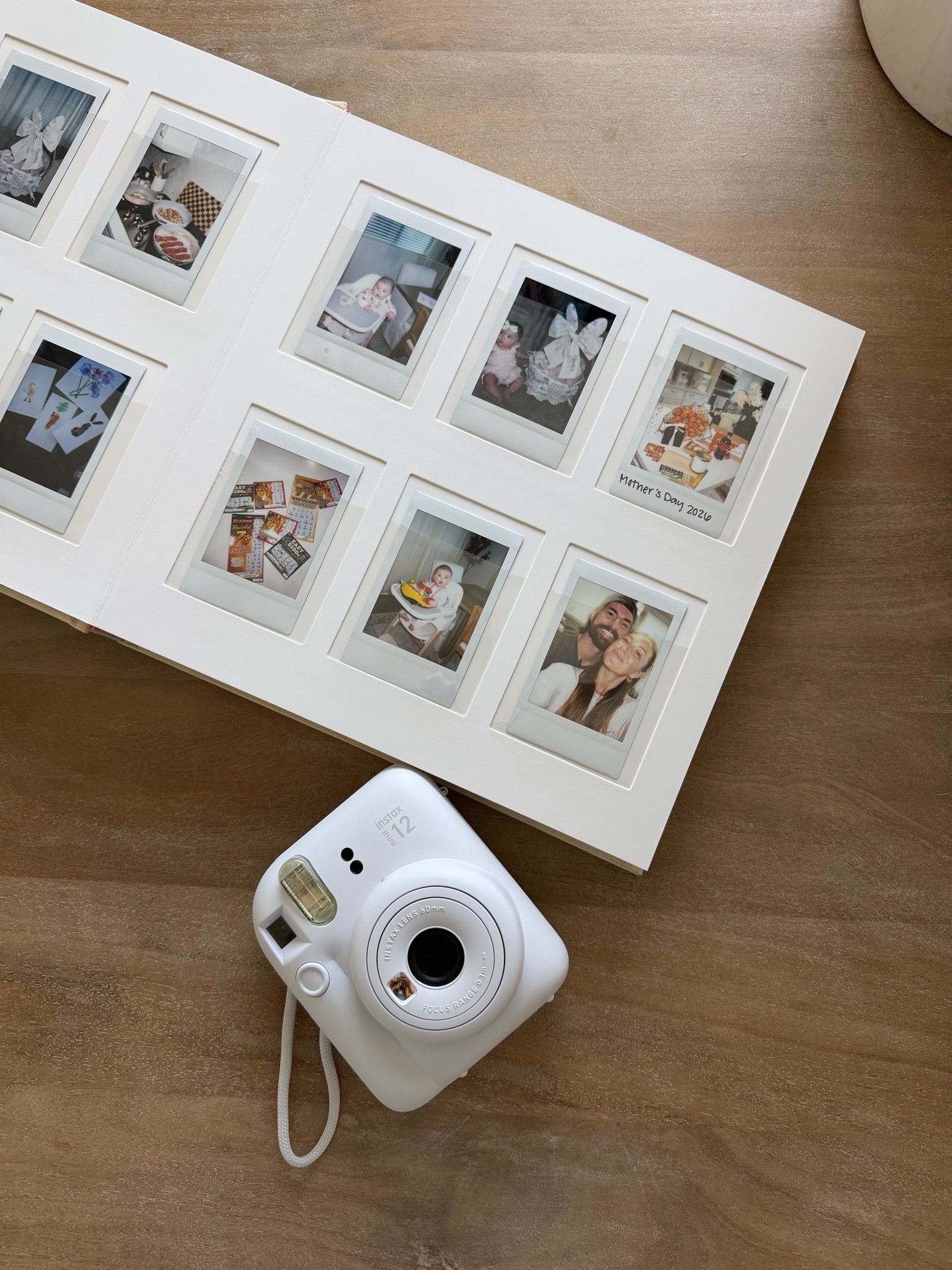 Polaroid camera & photo album!