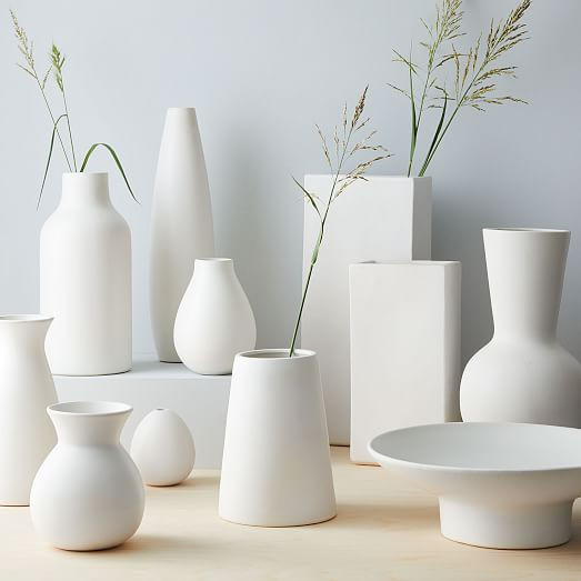 Pure White Ceramic Vases | West Elm (US)