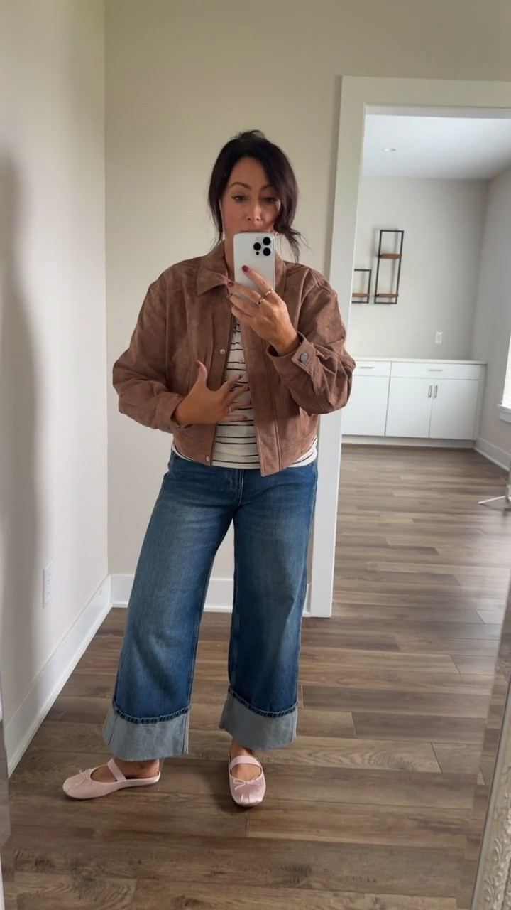 New fall finds @Walmart 100% leather jacket. I love the fit, wearing size medium!

#LTKootd #LTKSeasonal #LTKdayinmylife
