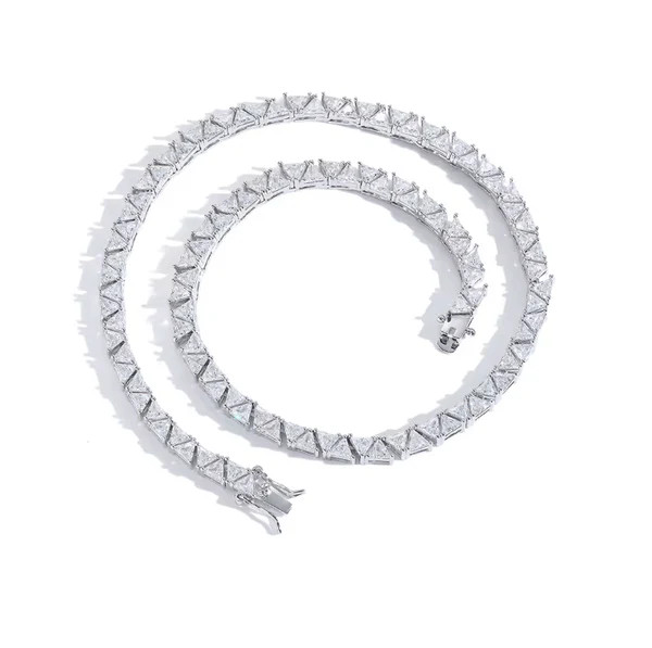 CAIRO TENNIS NECKLACE - RHODIUM | Fallon Jewelry