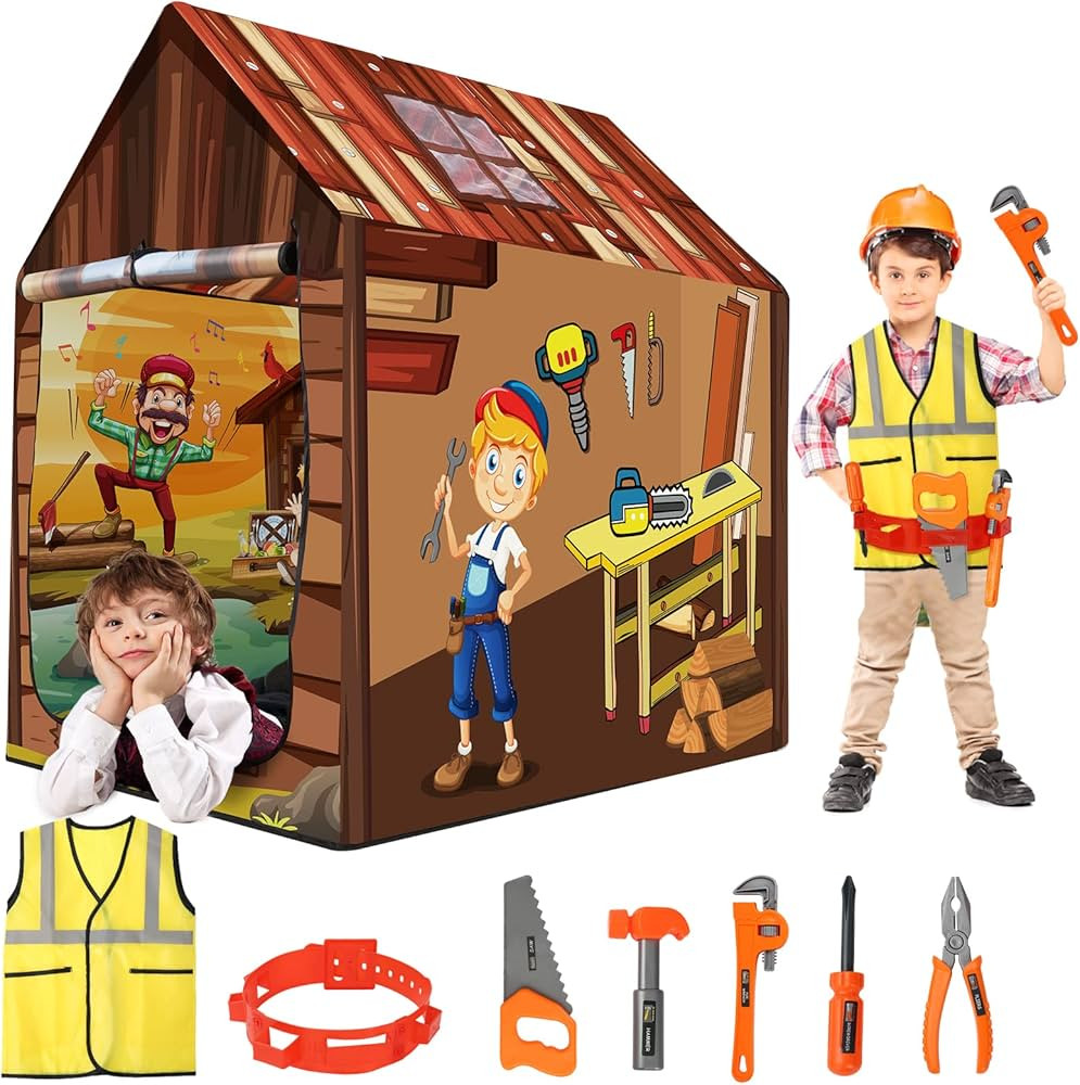 ZimiTeda Kids Play Tent for Boys Girls Playhouse Indoor Outdoor Games Toys Children Play House wi... | Amazon (US)