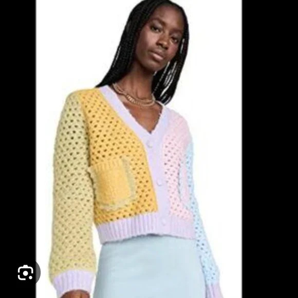 NWT English Factory CONTRAST DETAIL CARDIGAN M | Poshmark