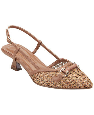 Easy Spirit Women's Hetty eFlex Woven Slingback Kitten Heel Pumps - Macy's | Macy's