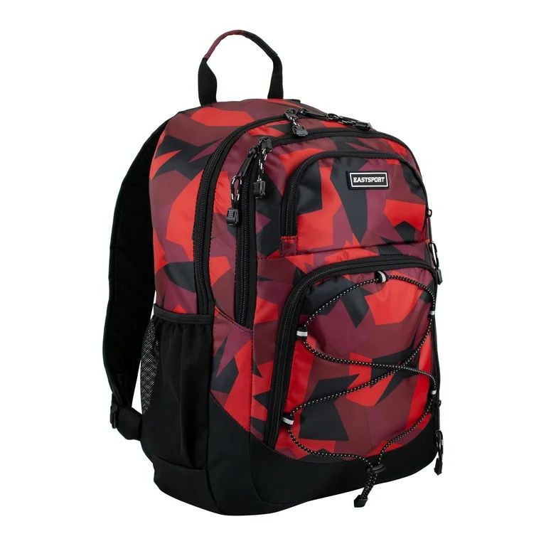 Eastsport Surge Sport Backpack, Red Jagged Shape | Walmart (US)