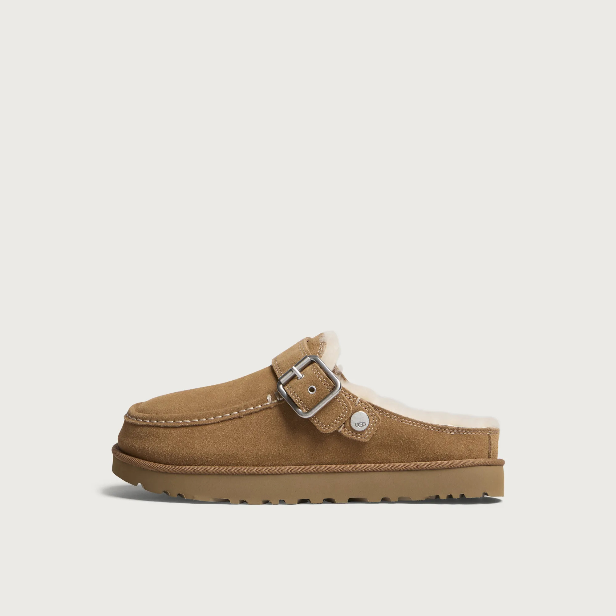 UGG Women's Goldenstar Evelina Clog in Chestnut, Size UK 4 | END. Clothing