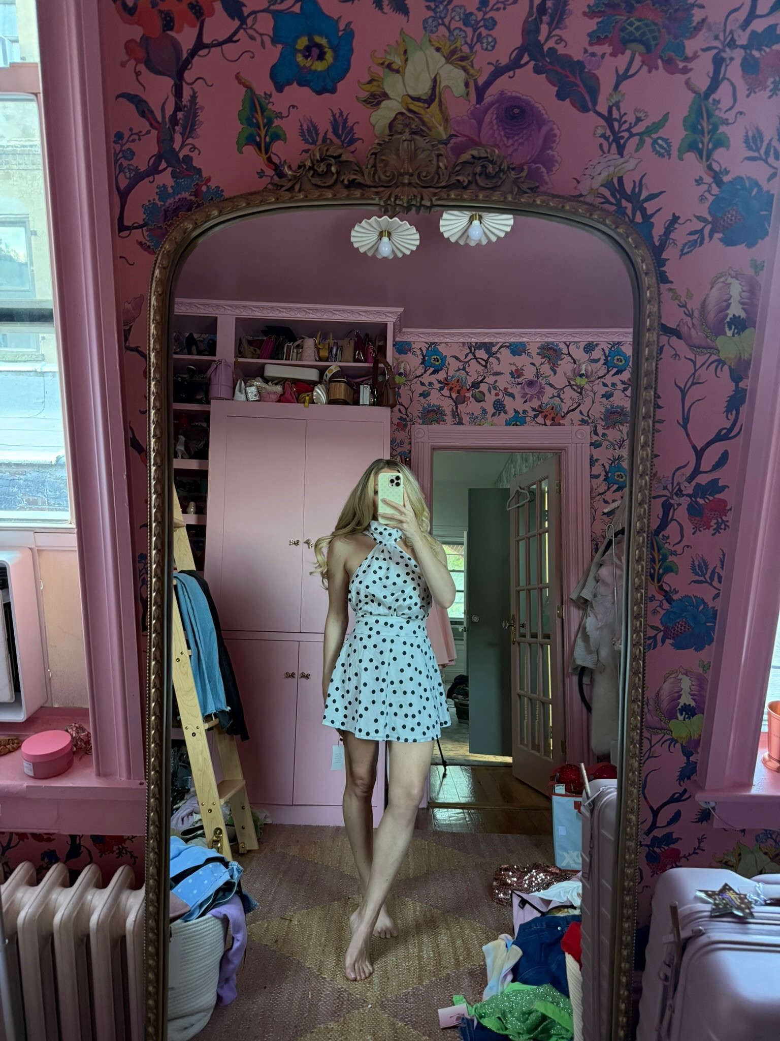 Polka dot mini dress 

#LTKFestival #LTKootd