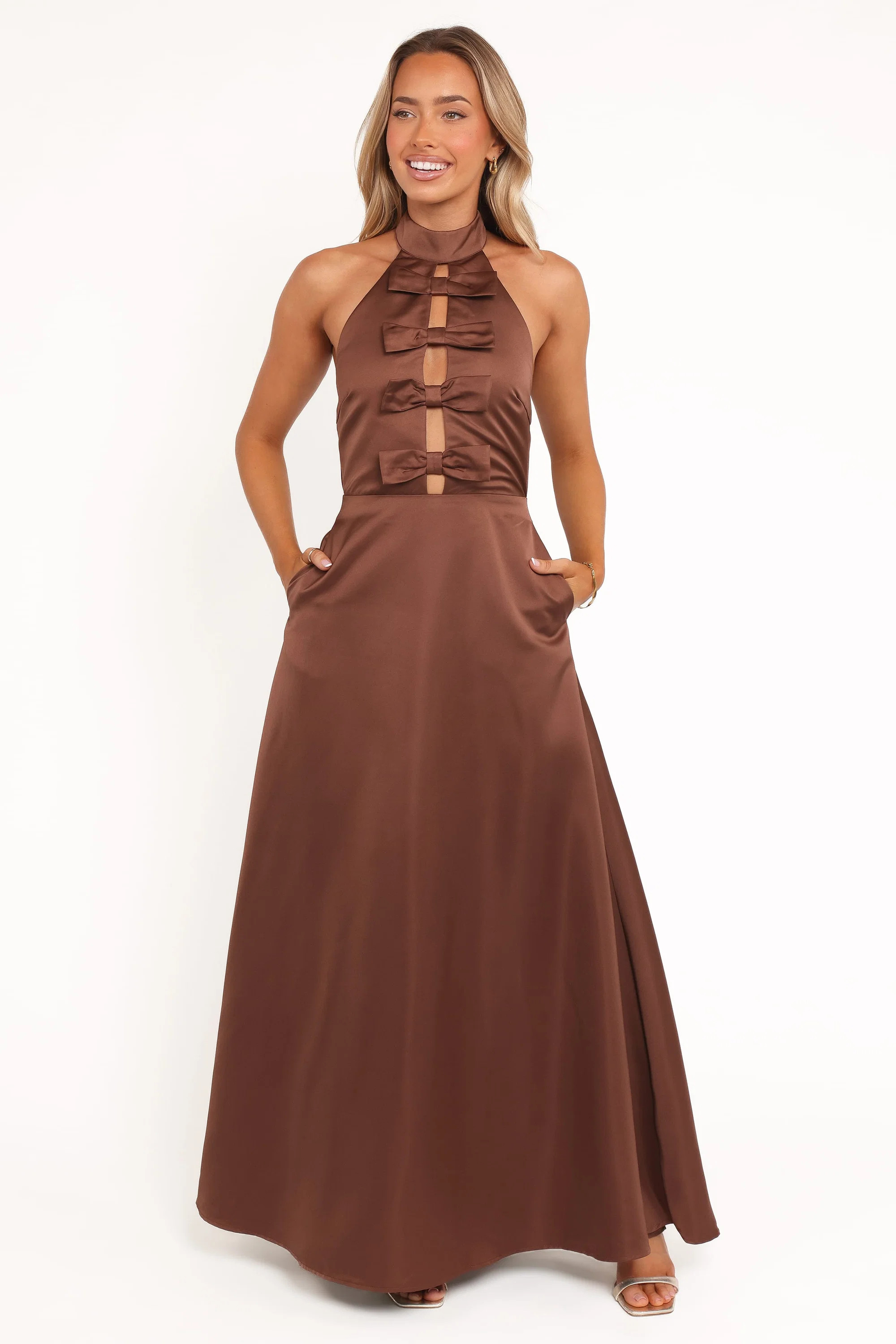 Norva Maxi Dress - Brown | Petal & Pup (US)