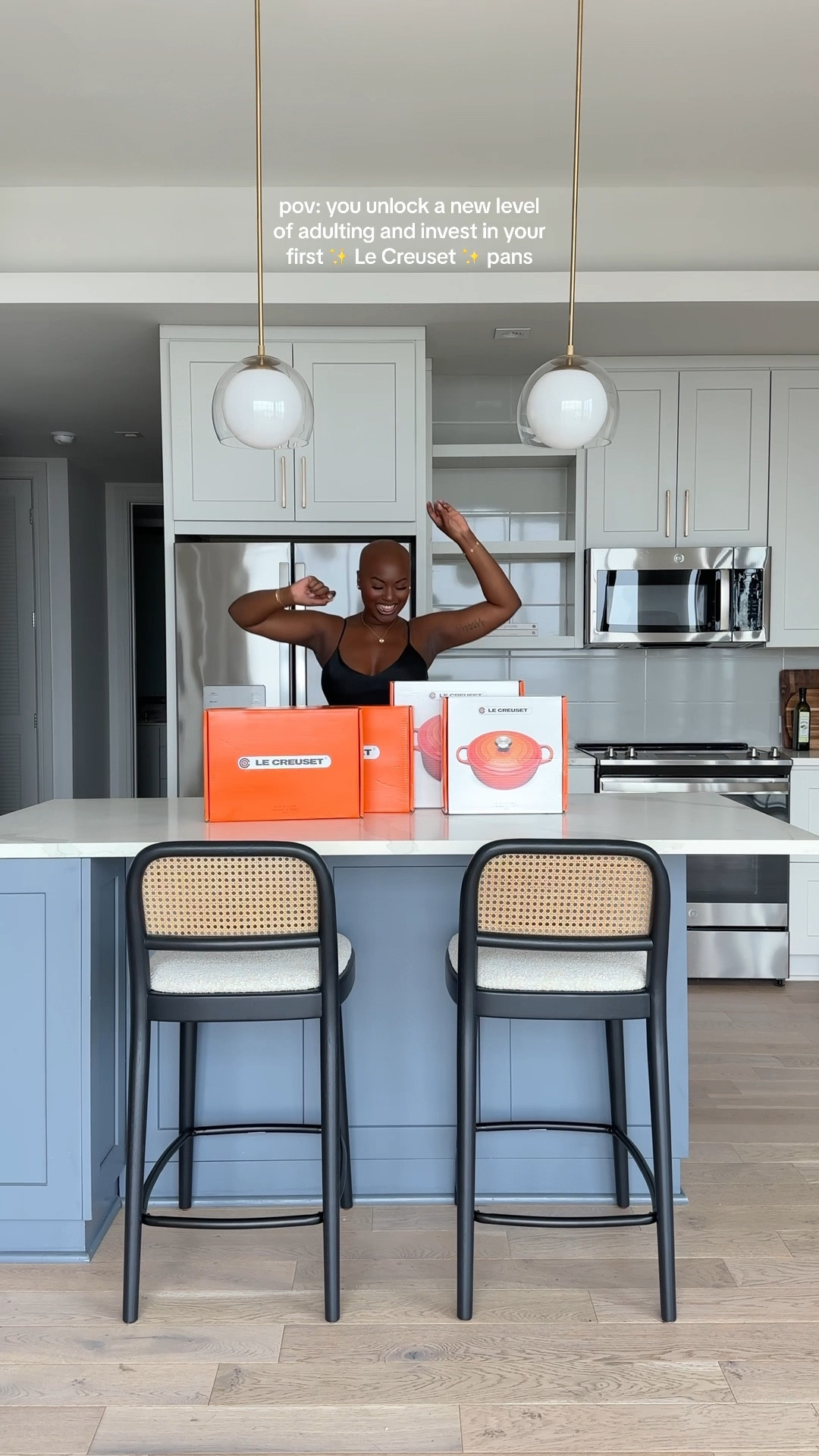 If I won the lottery… there’d be ✨ signs ✨ Say hello to my first of many @lecreuset pans! This purchase was an investment for me and it just might be the ultimate sign of adulting. I couldn’t pass up this sultry color called Ganache exclusive to @williamsonoma and I went with the:

4.5 quart pot
7.25 dutch oven
9 inch fry pan
cast iron skinny grill

I can’t contain my excitement for this one! I’ll be hosting dinner parties in no time 🤎

#LTKhome #LTKsalealert