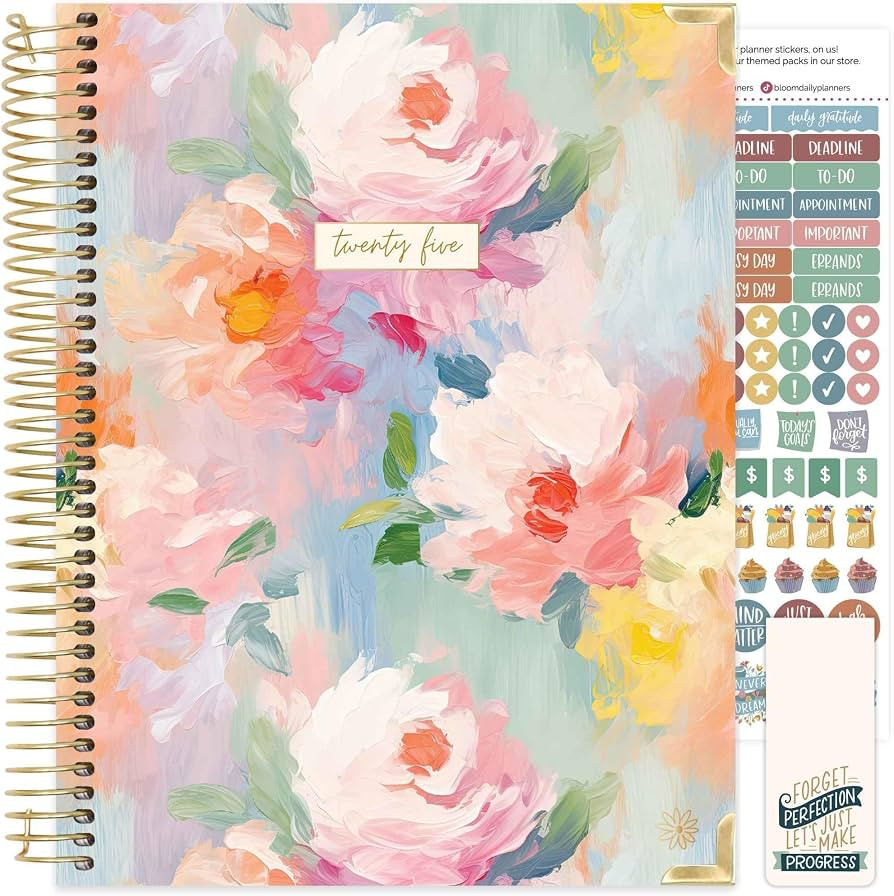 bloom daily planners HARDCOVER 2025 (8.5" x 11") Calendar Year Day Planner (January 2025 - Decemb... | Amazon (US)