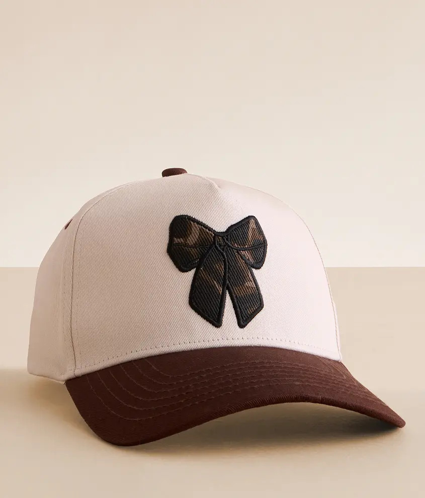 Leopard Print Bow Baseball Hat | Buckle