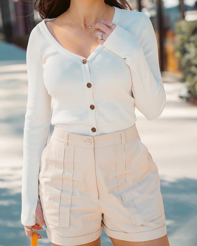 The Drop Women's Whisper White Asymetrical V Neck LS Cardigan by @yvetteg23 | Amazon (US)