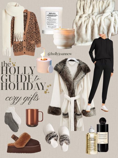 Holiday Gift Guide - COZY

Christmas Gift Ideas, For The Homebody, Holiday Presents, Amazon White Thick Arctic Faux Fur Throw Blanket, Pottery Barn Faux Fur Robe, Nordstrom Leopard Cardigan, Cashmere Lounge Pajamas, Copper Ember Mug, Replica Fireplace Perfume, Seasonal, Home, Luxury, Beauty, #HollyJoAnneW 

#LTKGiftGuide #LTKHoliday #LTKstyletip