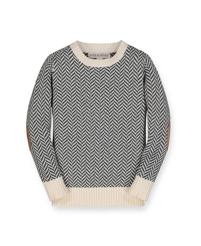 Hope & Henry Hope Henry Boys' Crewneck Pullover Sweater with Elbow Patches, Kids & Reviews - Swea... | Macys (US)