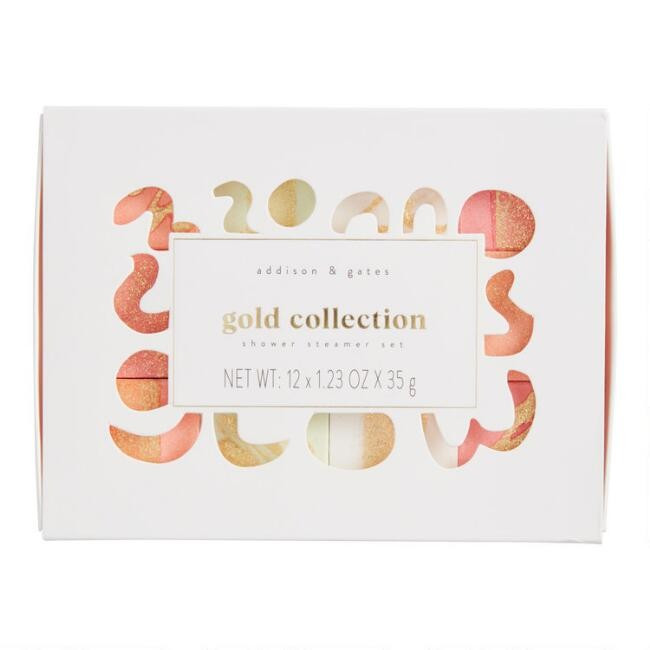 A&G Gold Collection Shower Steamers Gift Box 12 Piece | World Market