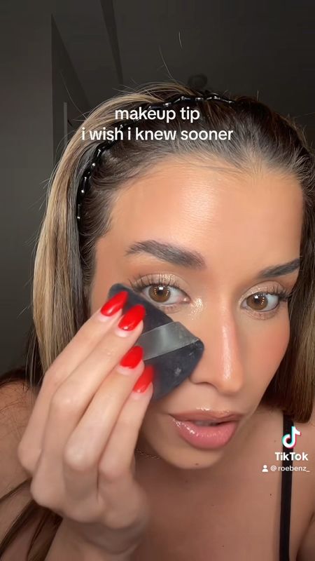 One of my fav beauty hacks! These Amazon triangle powder puffs fit perfectly under your eyes and helps your powder go on flawlessly. Using the Huda beauty baking powder in Cherry blossom

#LTKwedding #LTKbeauty #LTKparties