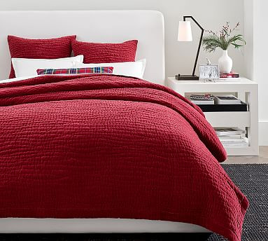 Washed Velvet Handcrafted Quilt | Pottery Barn (US)