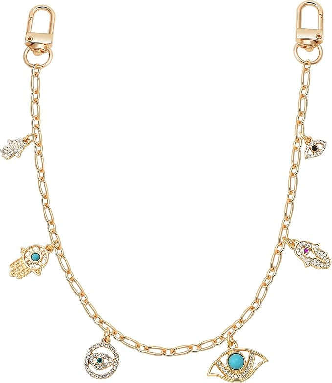 Gold Plated 2 pack Grape Cherry Charms Key Chain Set，Handbag Charms for Women, Keychains for Ke... | Amazon (US)