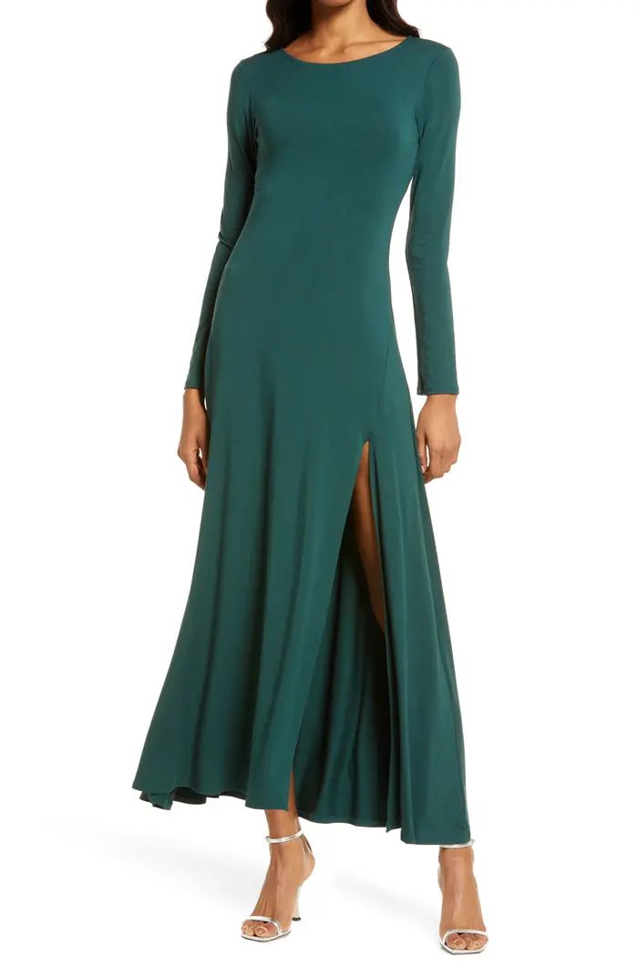 Lulus Swept Away Long Sleeve Gown | Nordstrom | Nordstrom