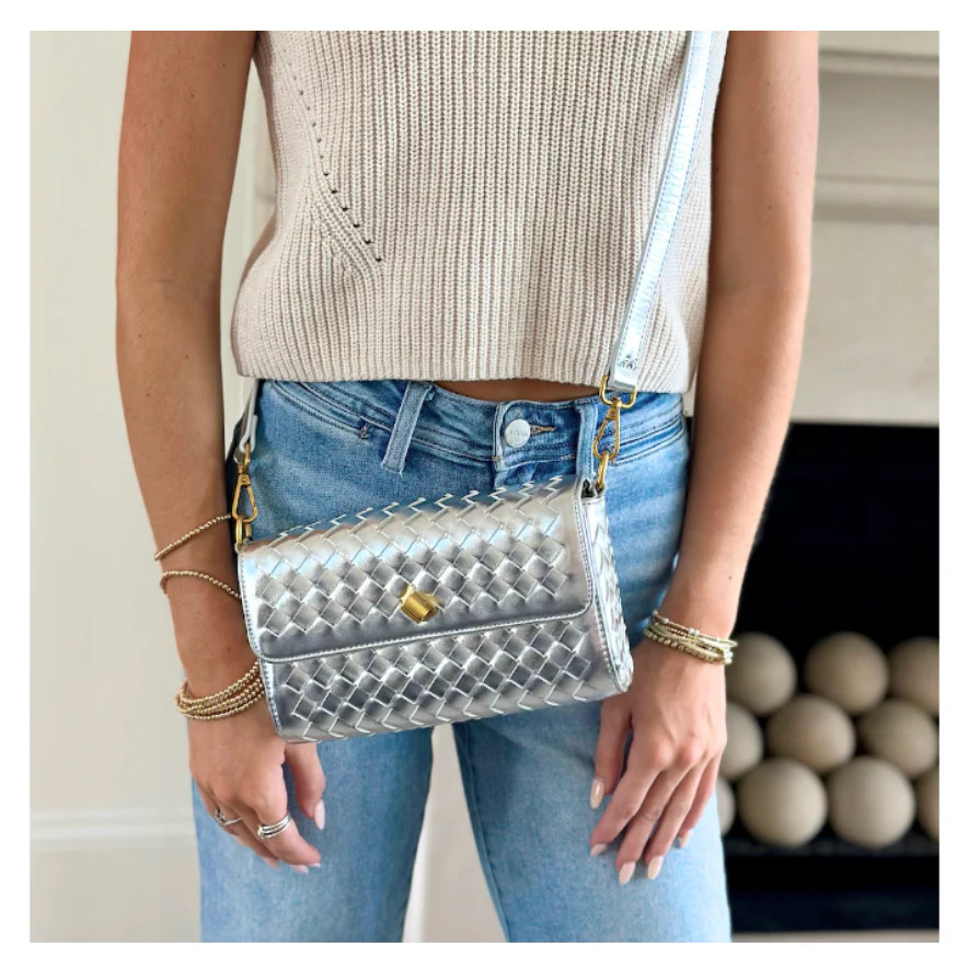 Silver Braided Clutch | Shop Bijou