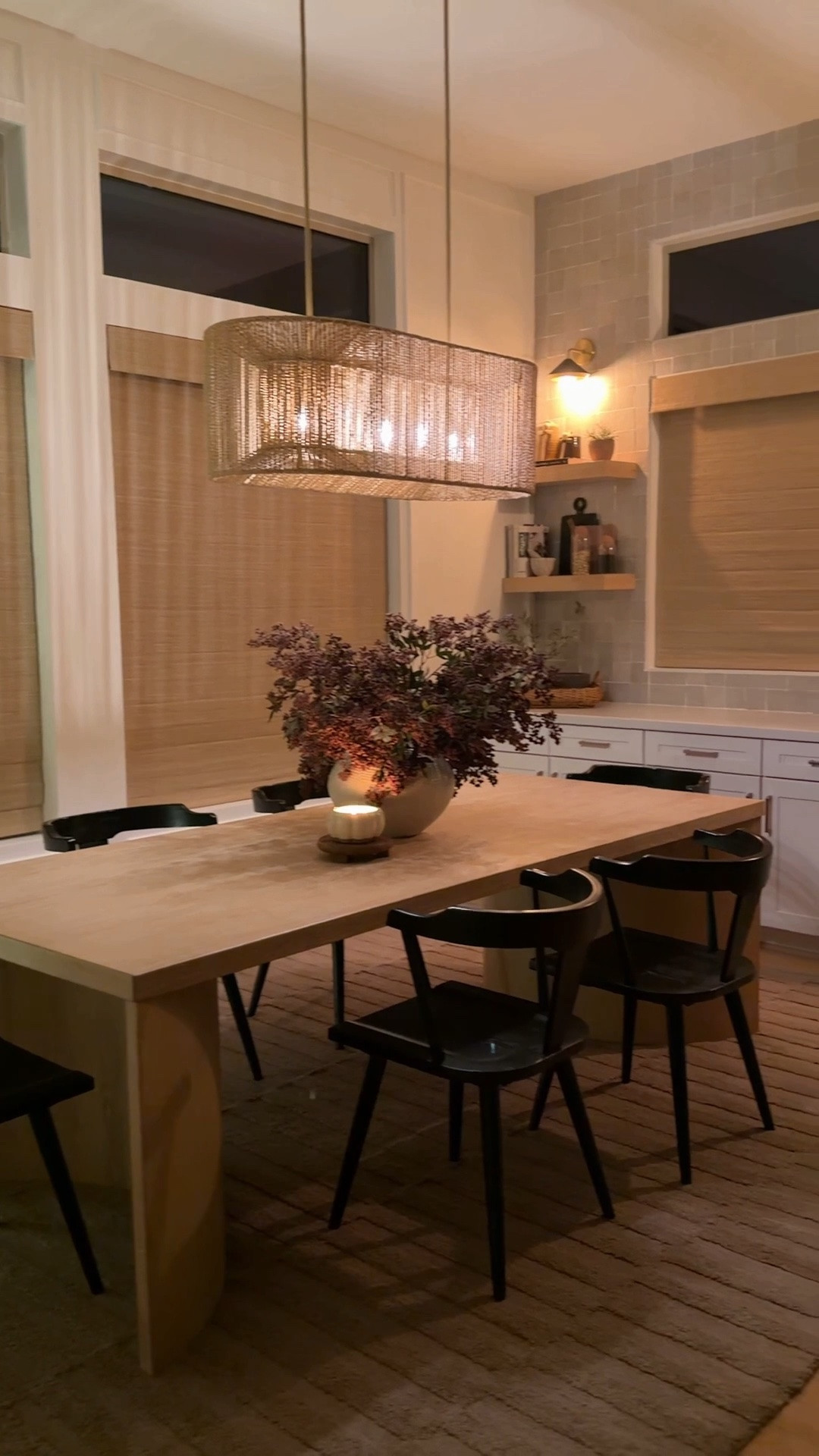 Nighttime views ￼

There’s something so warm and inviting about our kitchen nook at night. The soft glow from the light fixture completely sets the mood, while our Crate & Barrel table paired with affordable Walmart chairs proves that splurge-worthy and budget-friendly pieces can work beautifully together. It’s one of my favorite little corners of our home.

Cozy kitchen nook, nighttime kitchen inspiration, warm kitchen lighting, organic modern dining space, Crate and Barrel dining table, Walmart dining chairs, affordable home décor, high-low interior design, warm neutral home, modern Mediterranean interiors, breakfast nook ideas, cozy dining room, designer-inspired home, kitchen nook styling, Home with Chrissy M

#LTKdayinmylife #LTKSeasonal #LTKHome