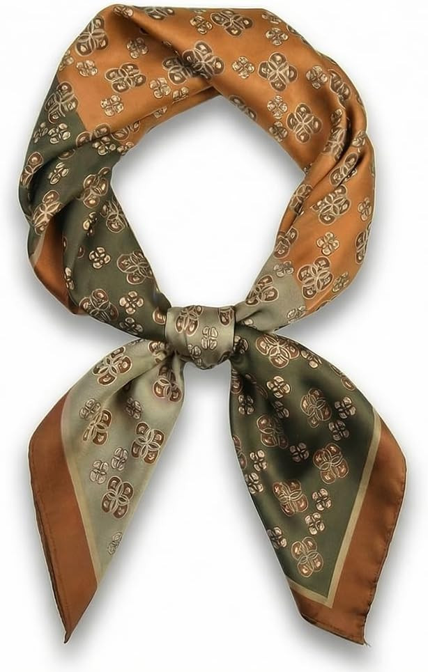corciova Women’s Square Scarf 27.5 in (70 x 70 cm), Satin-Feel Polyester, Lightweight Fashion Scarf for Hair, Neck and Bag | Amazon (US)