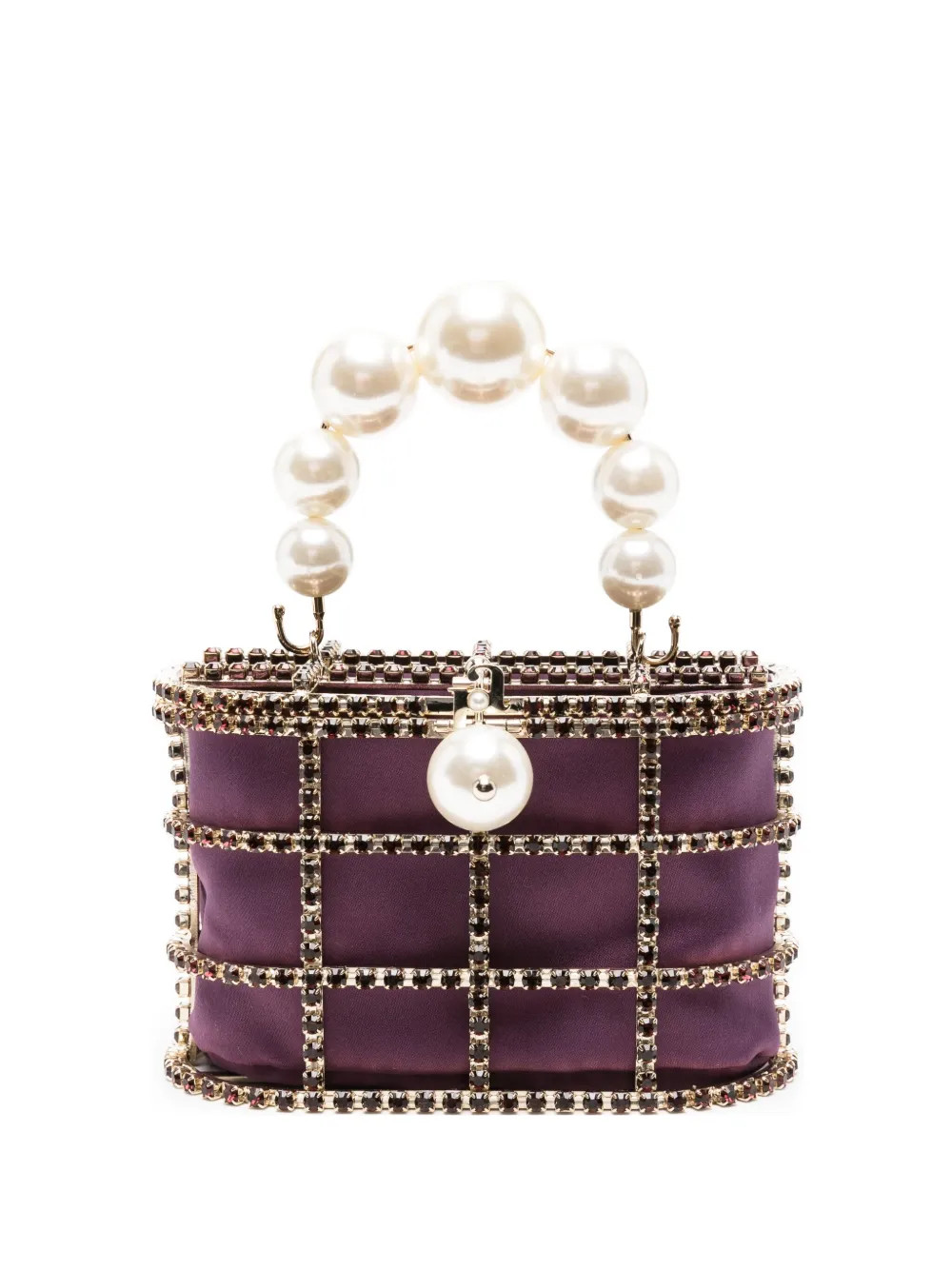 Rosantica Mini Holli crystal-embellished Bucket Bag | Purple | FARFETCH | Farfetch Global