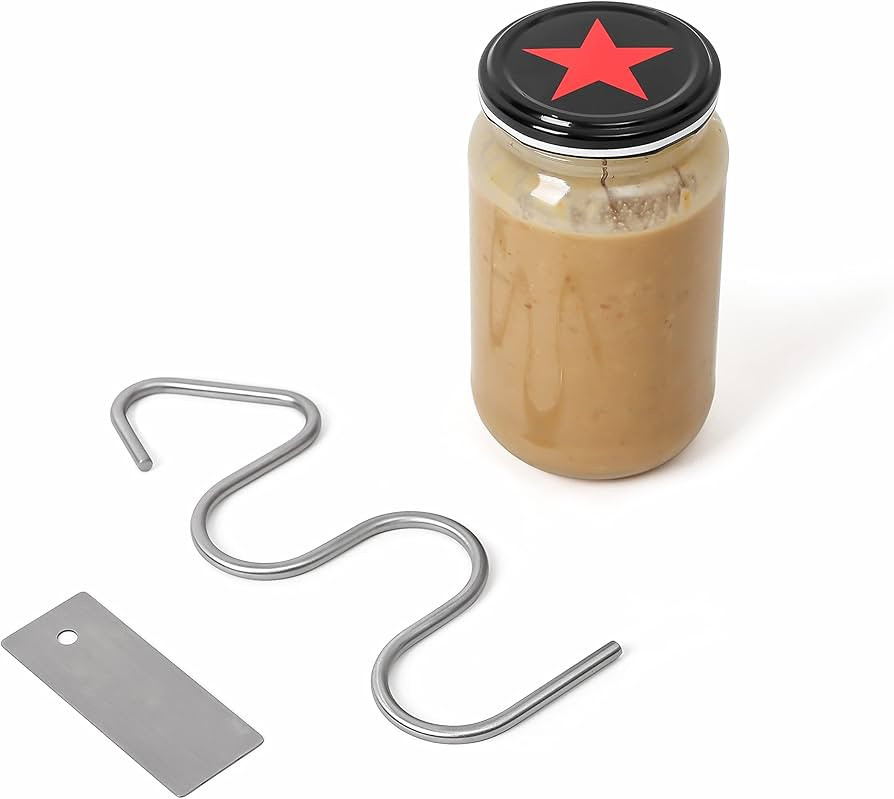 Lervont Natural Peanut Butter Stirrer Fits 12-30 oz Jars | Stainless Steel | for Mixing Various B... | Amazon (US)