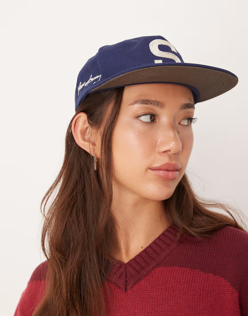 House of Sunny varisty cap in navy | ASOS (Global)