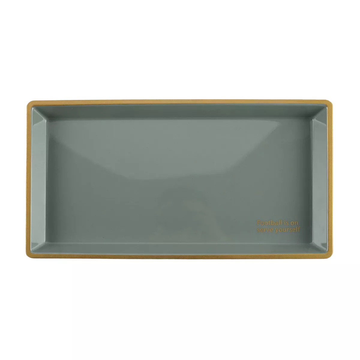 Cook With Color Rectangular "Football is on Serve yourself" Platter | Target