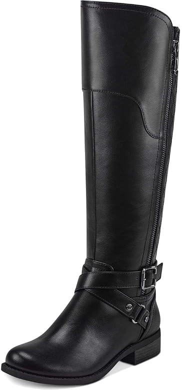 G by Guess Women's Shoes Haydin Leather Almond Toe Knee High Fashion Boots | Amazon (US)