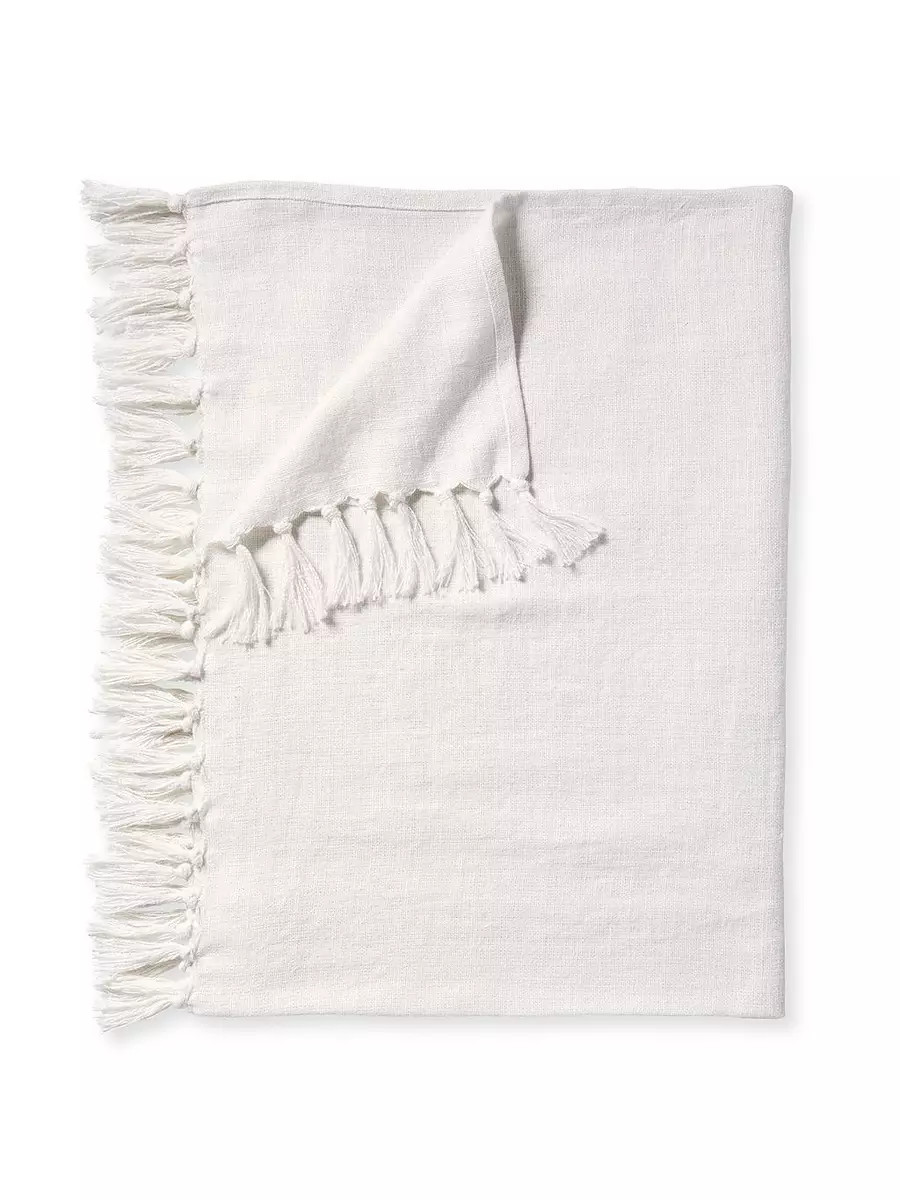 Mendocino Linen Throw | Serena and Lily