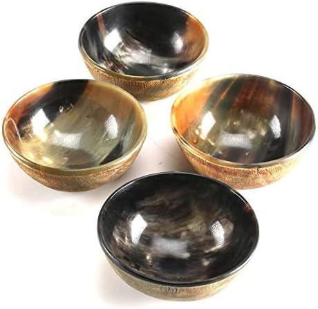 Set of 4 Horn Bowl Viking Norse Medieval Reenactment|HORN BOWL|SERVING & SHAVING BOWLS gift for m... | Amazon (US)